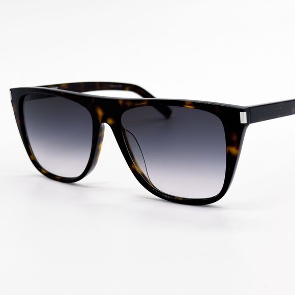 NEW SAINT LAURENT SUNGLASSES SL1F 003 UNISEX HAVANA SQUARE EYEWEAR SL 1F 003 - Picture 2 of 9